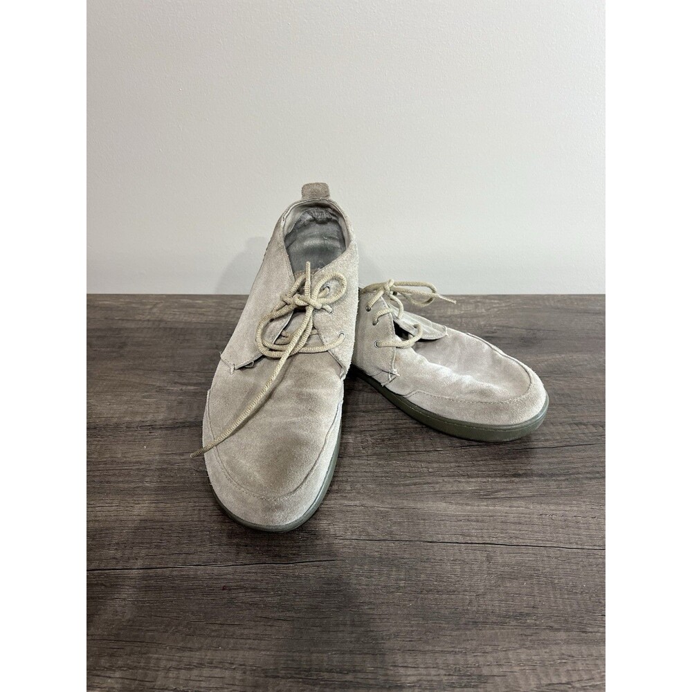 Olukai Maki Shoes Mens Size 11.5 Brown Suede Moccasin Lace Up Chukka Loafers